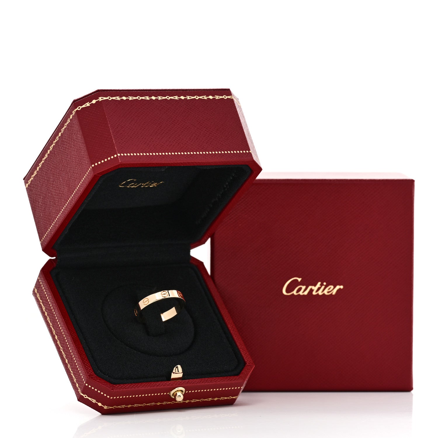 Cartier 18K Yellow Gold 3.5mm LOVE Wedding Band Ring 58 8.5 3 of 5