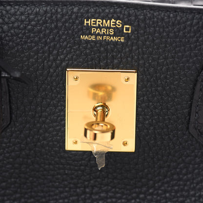 Hermes Togo Matte Alligator Birkin Touch 30 Black 21 of 37