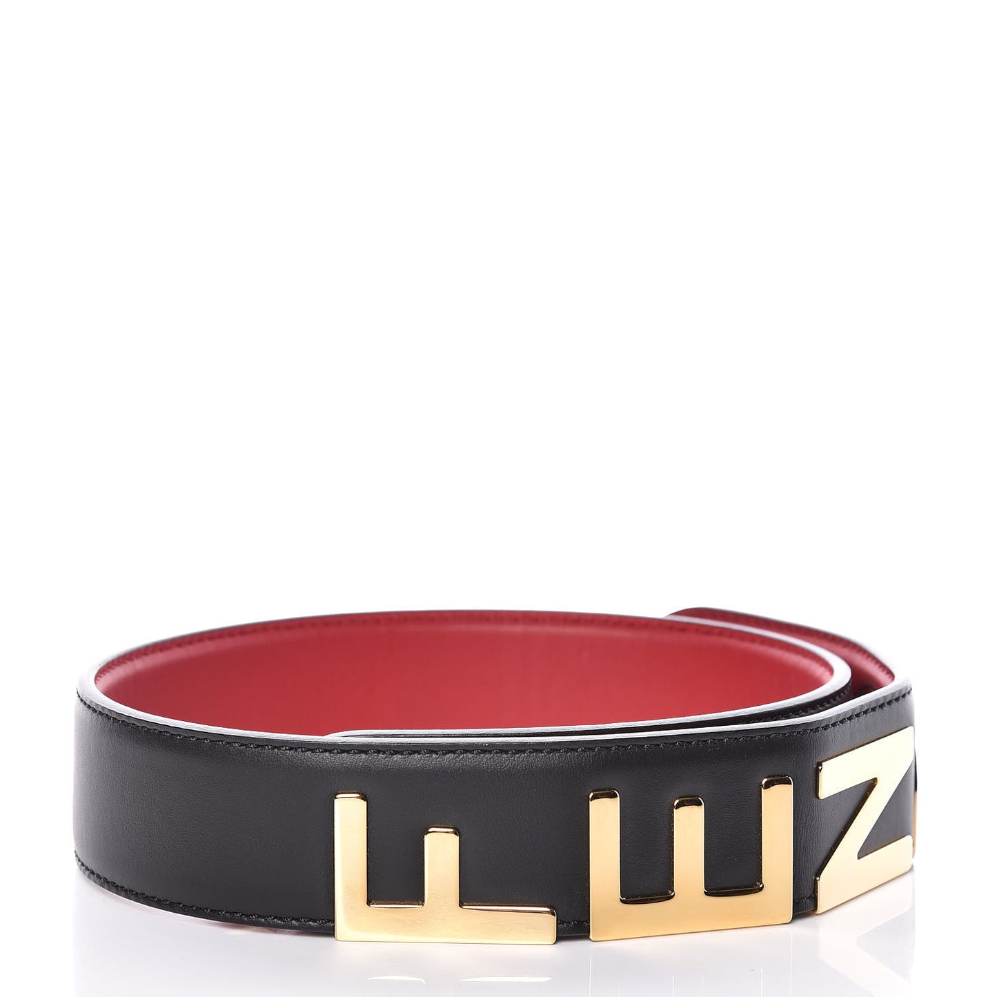 Vitello Century Metal Logo Bi-Color Strap You Black Fragola