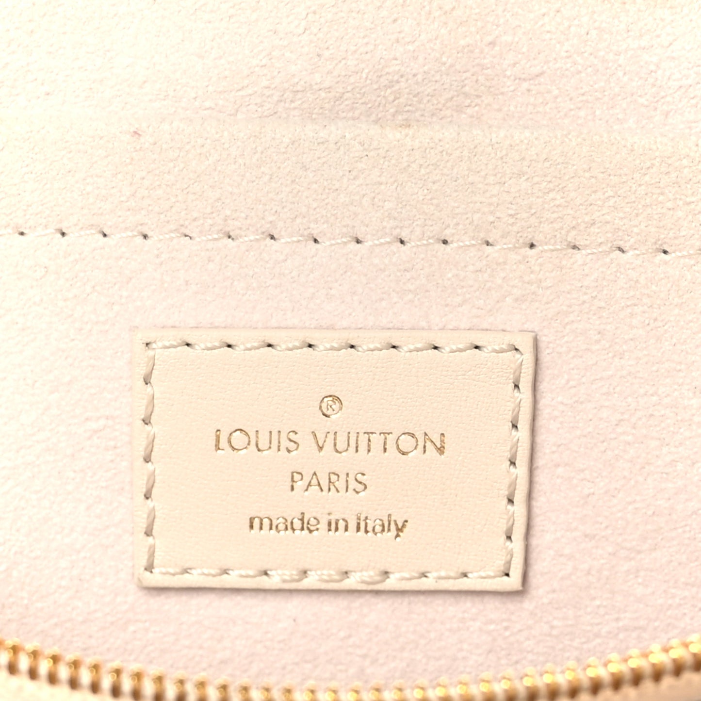 Calfskin LV New Wave Chain Bag Ivory