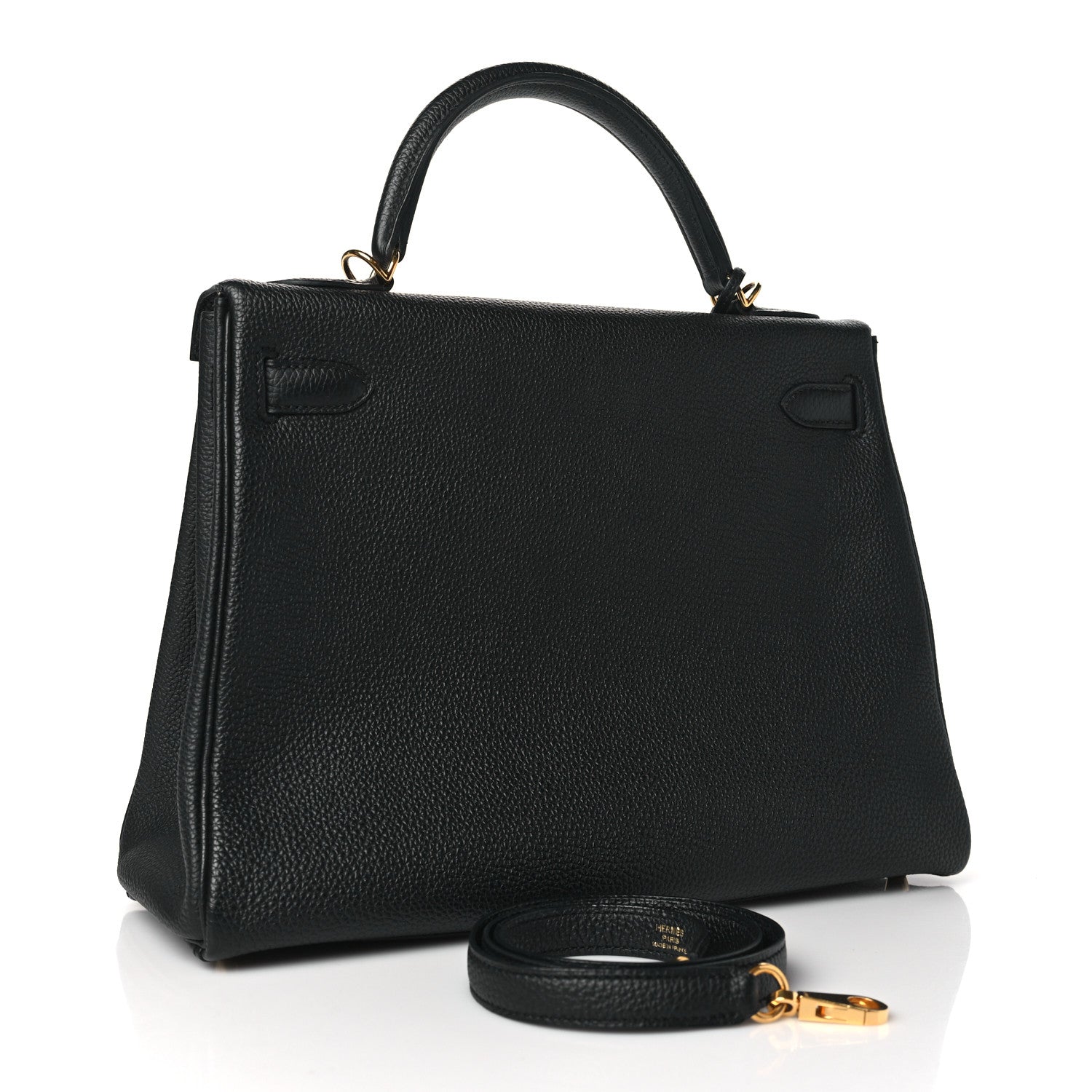 Hermes Togo Kelly Retourne 32 Black 3 of 10