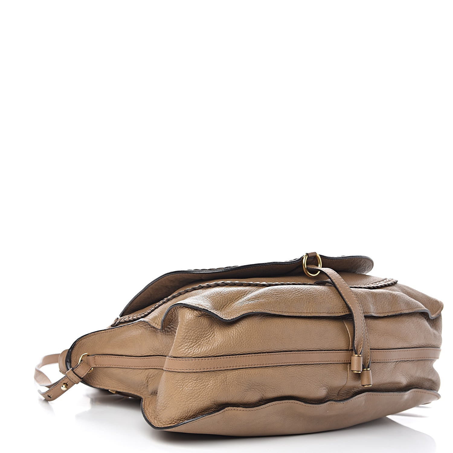 Chloe Calfskin Braided Large Marcie Satchel Nut 4 of 12