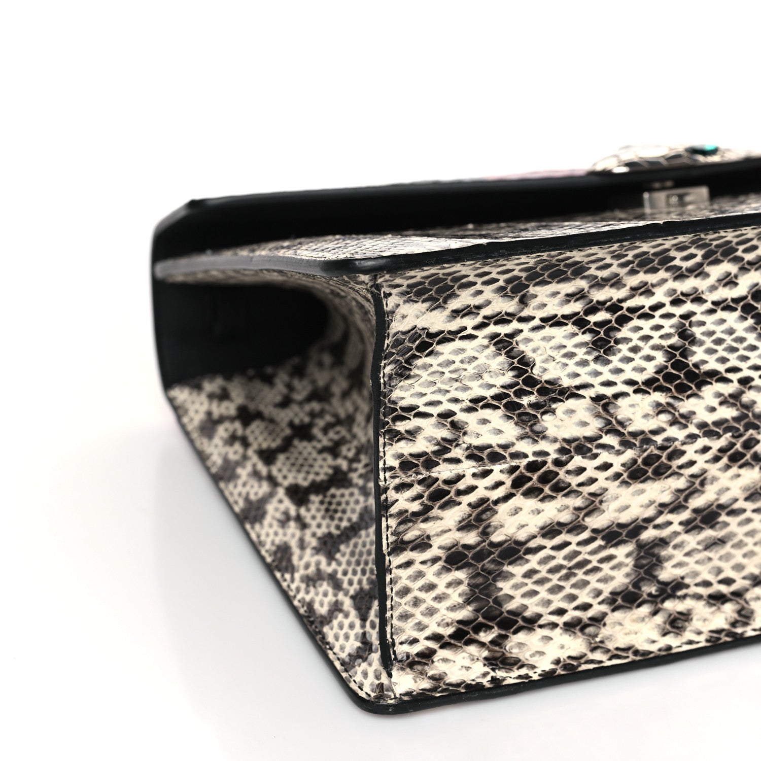 Gucci Snakeskin Small Lilith Top Handle Bag Beige 8 of 9