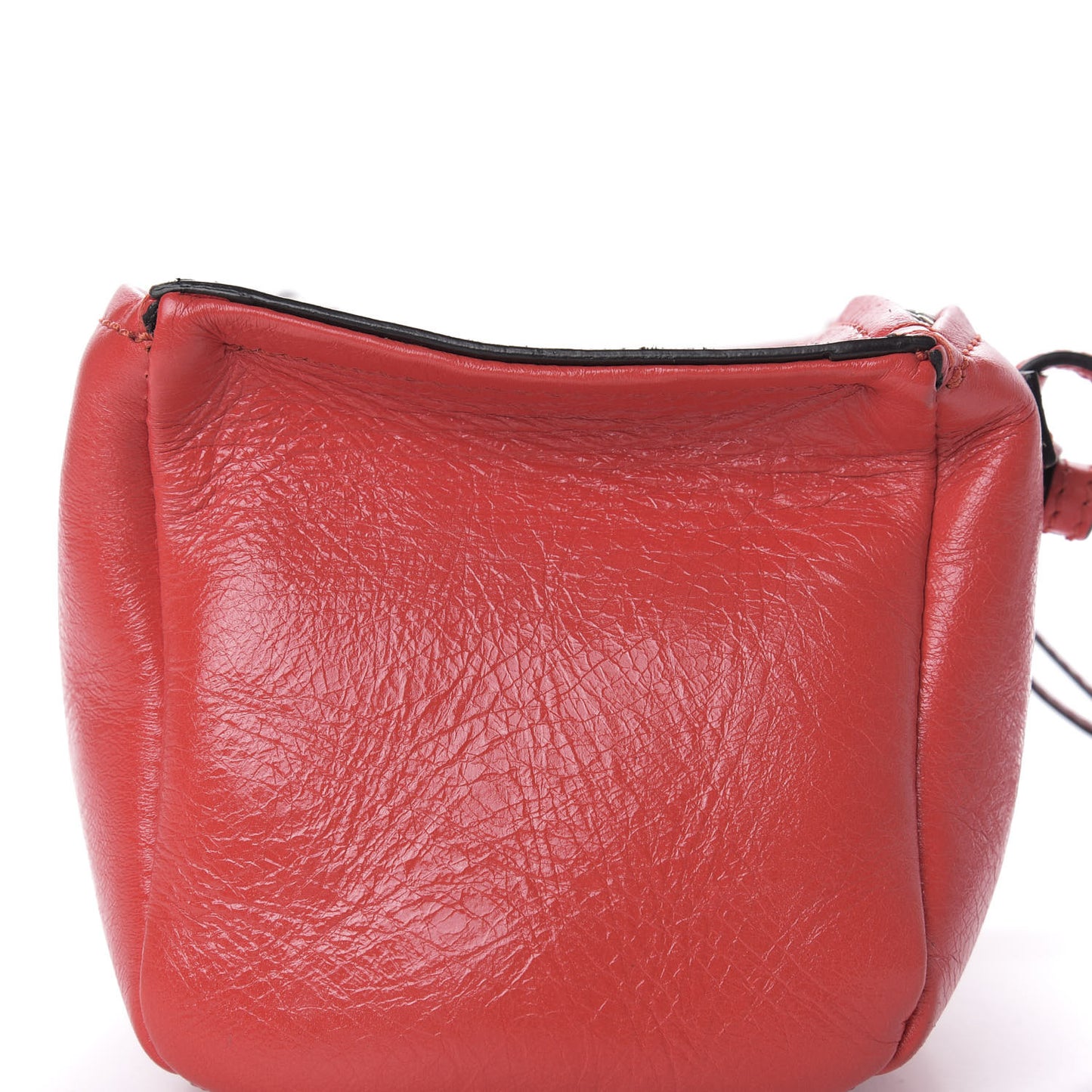 Patent Lambskin 4G Mini Pandora Pop Red