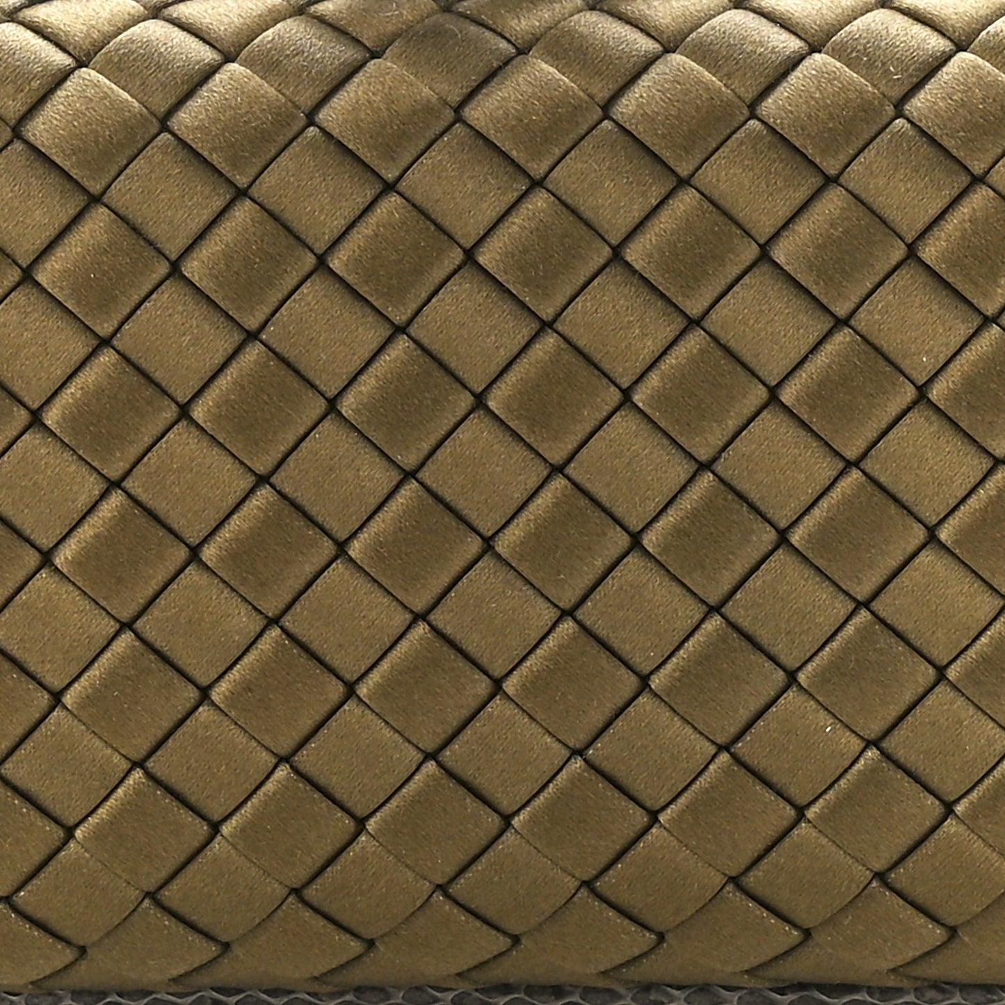 Satin Intreccio Impero Ayers Stretch Knot Clutch Light Brown