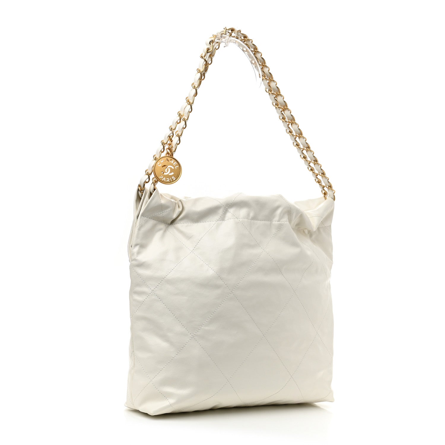 Chanel Calfskin Quilted Small Chanel 22 White 4 of 12