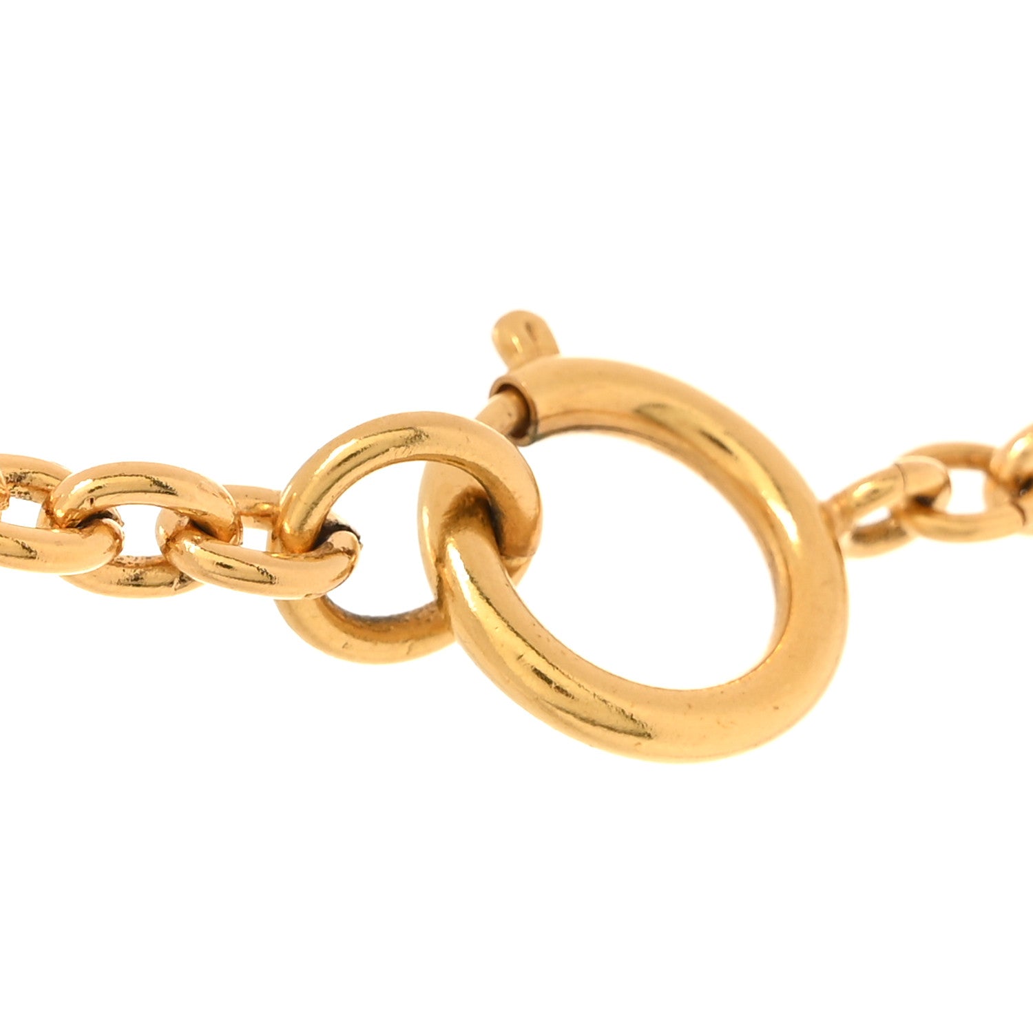 Chanel CC Pendant Necklace Gold 4 of 4