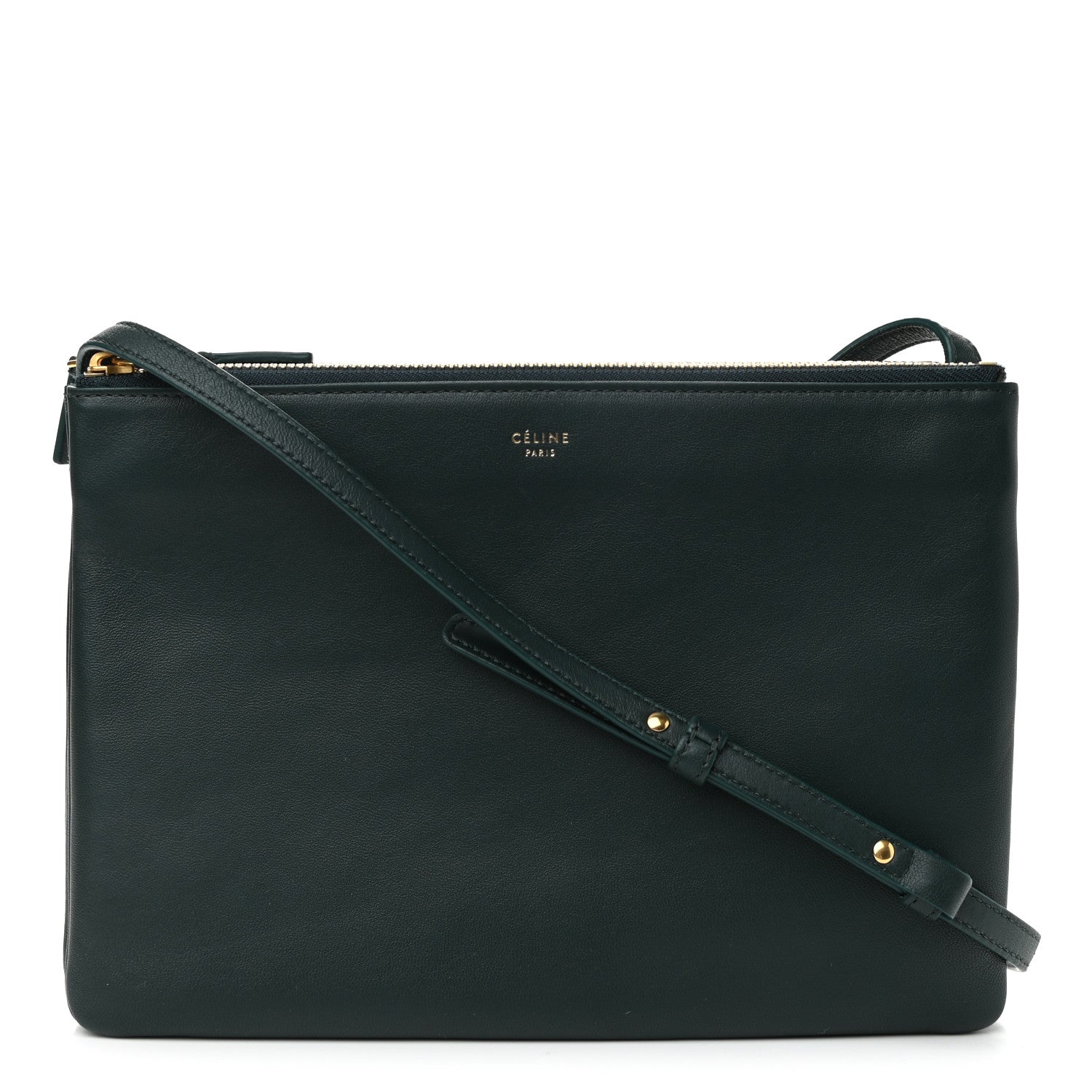 Celine Lambskin Large Trio Crossbody Bag Amazone 1 of 11
