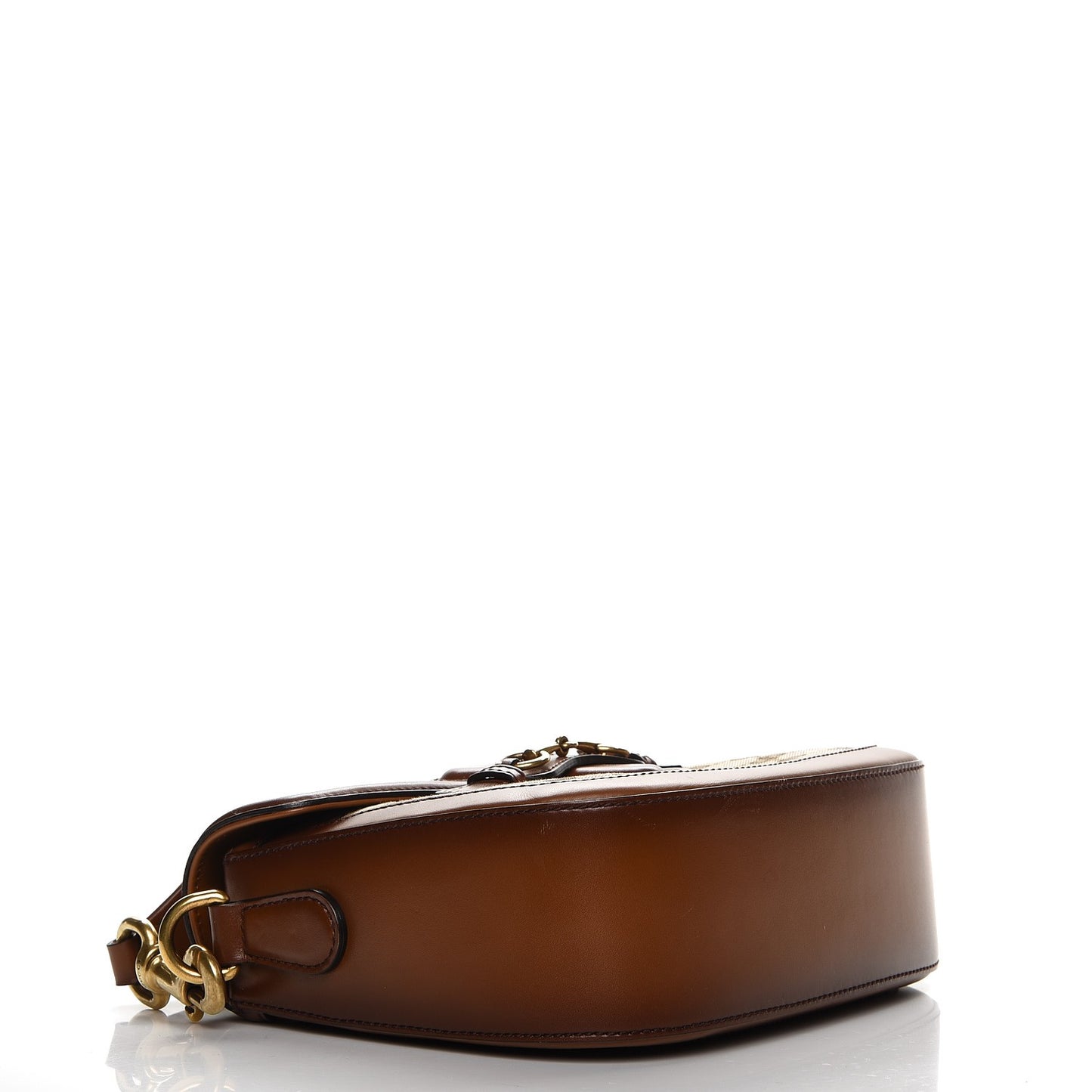 Monogram Medium Lady Web Shoulder Bag Beige Cuir