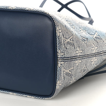 Louis Vuitton Monoglam Neverfull MM Blue 8 of 8