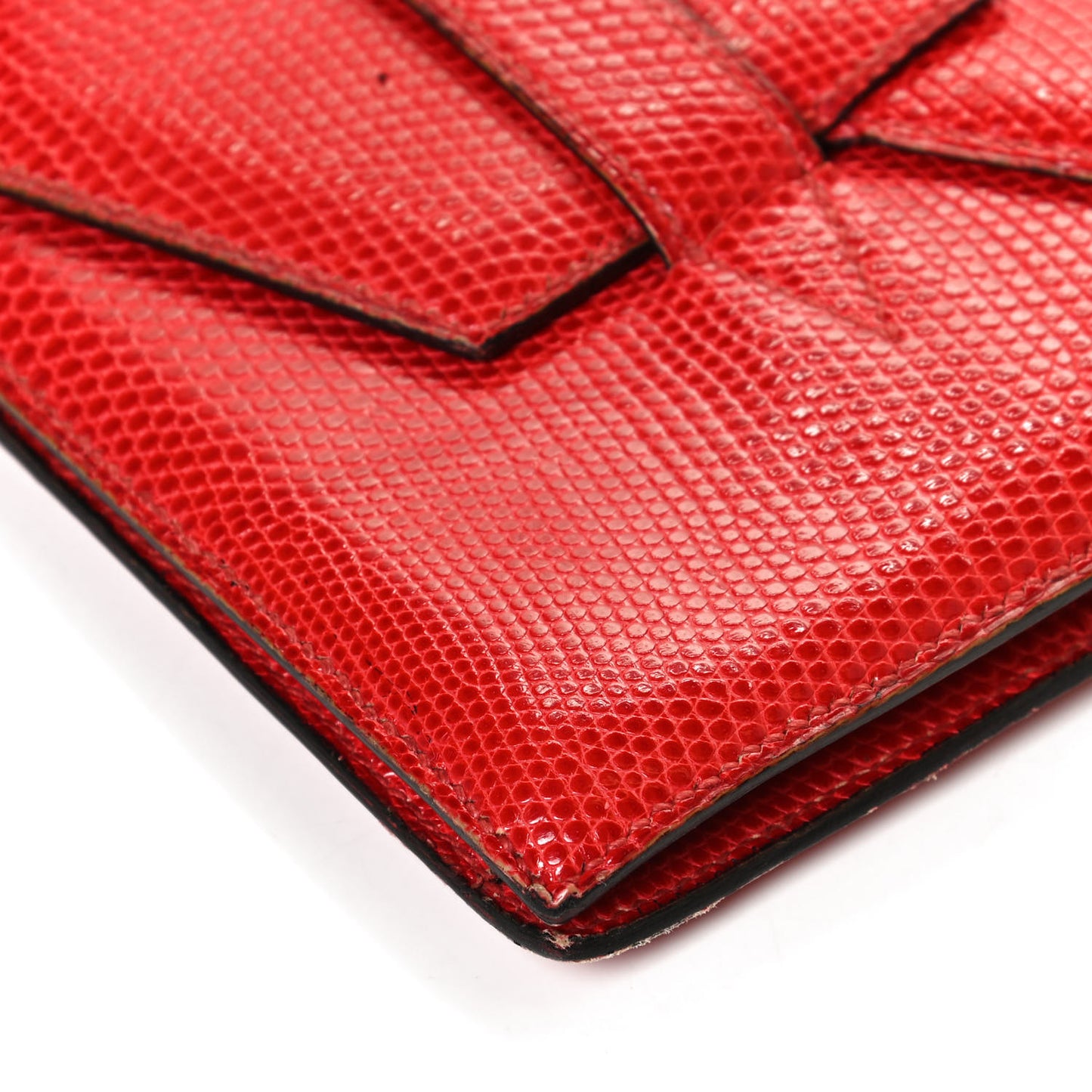 Lizard Faco Clutch Red