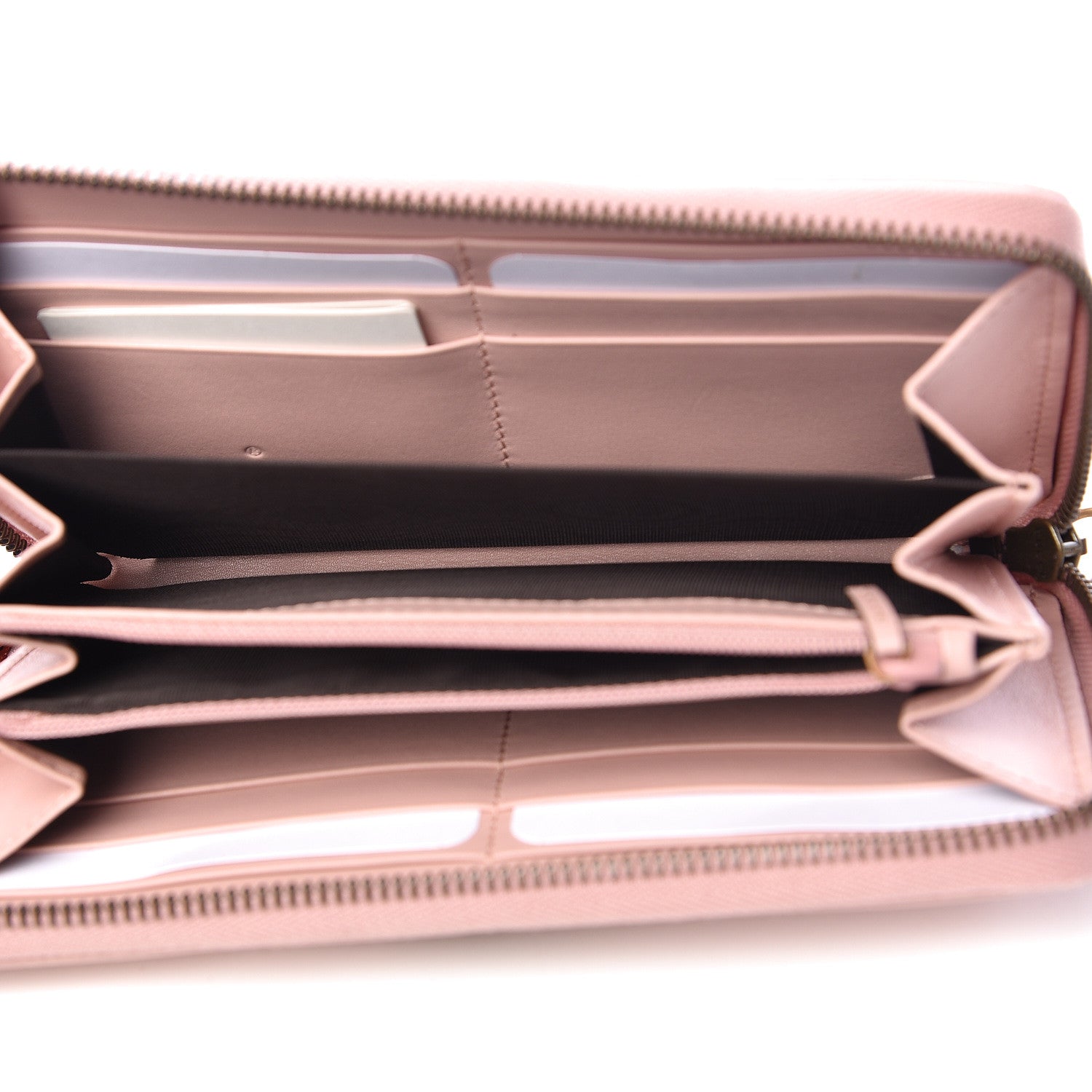 Gucci Calfskin Matelasse GG Marmont Zip Around Wallet Perfect Pink 5 of 9