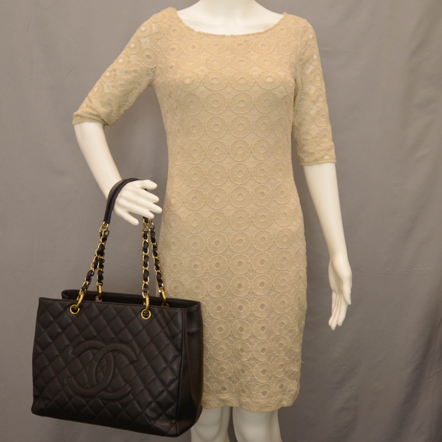 Chanel Caviar Grand Shopping Tote GST Black 2 of 10