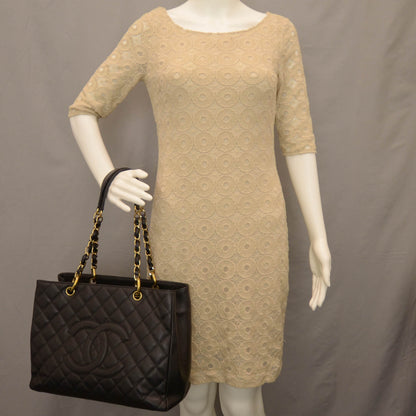 Chanel Caviar Grand Shopping Tote GST Black 2 of 10