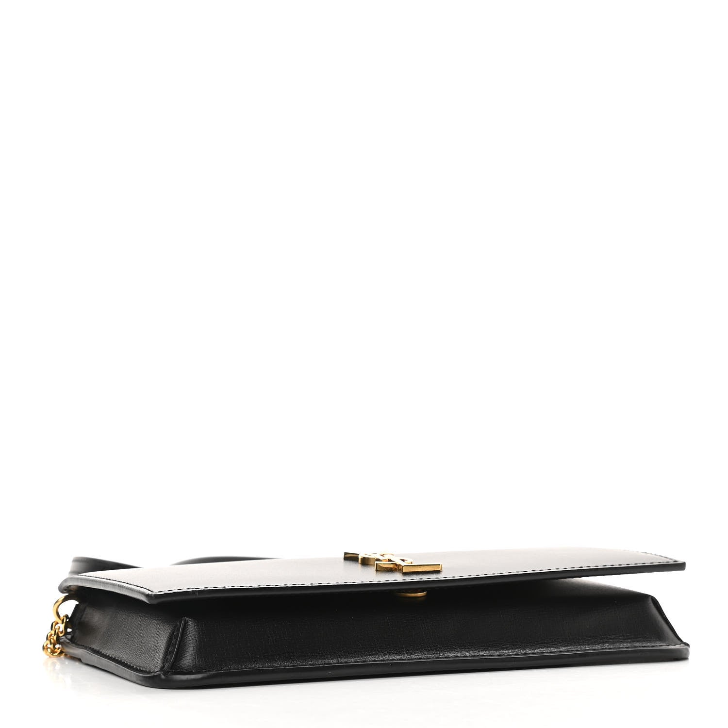 Saint Laurent Smooth Calfskin Monogram Phone Holder Crossbody Black 4 of 9