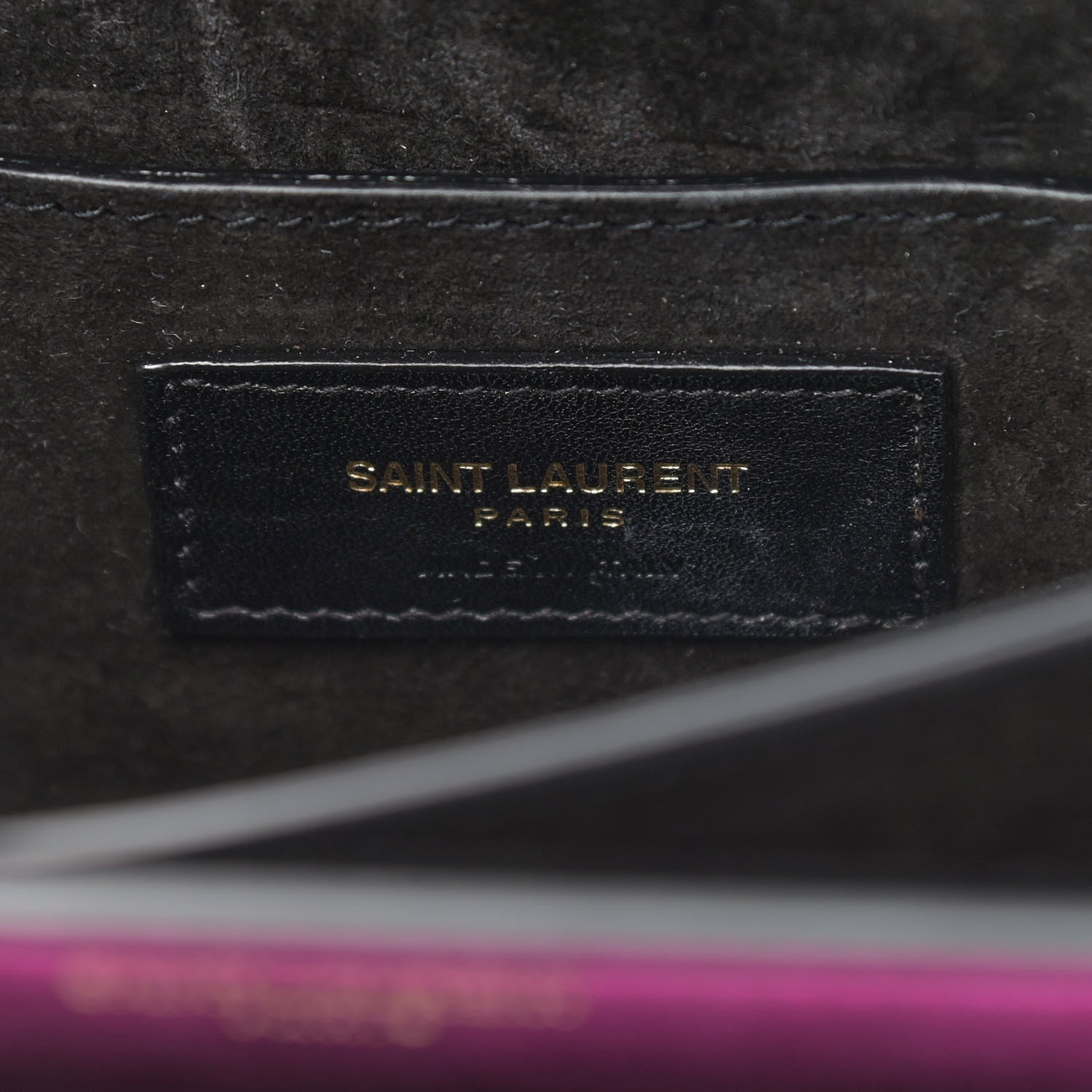 Saint Laurent Metallic Calfskin Small Monogram Sunset Fuchsia 6 of 10