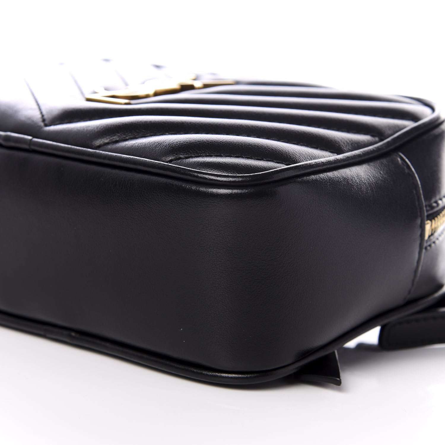 Saint Laurent Calfskin Matelasse Monogram Lou Belt Bag Black 7 of 8