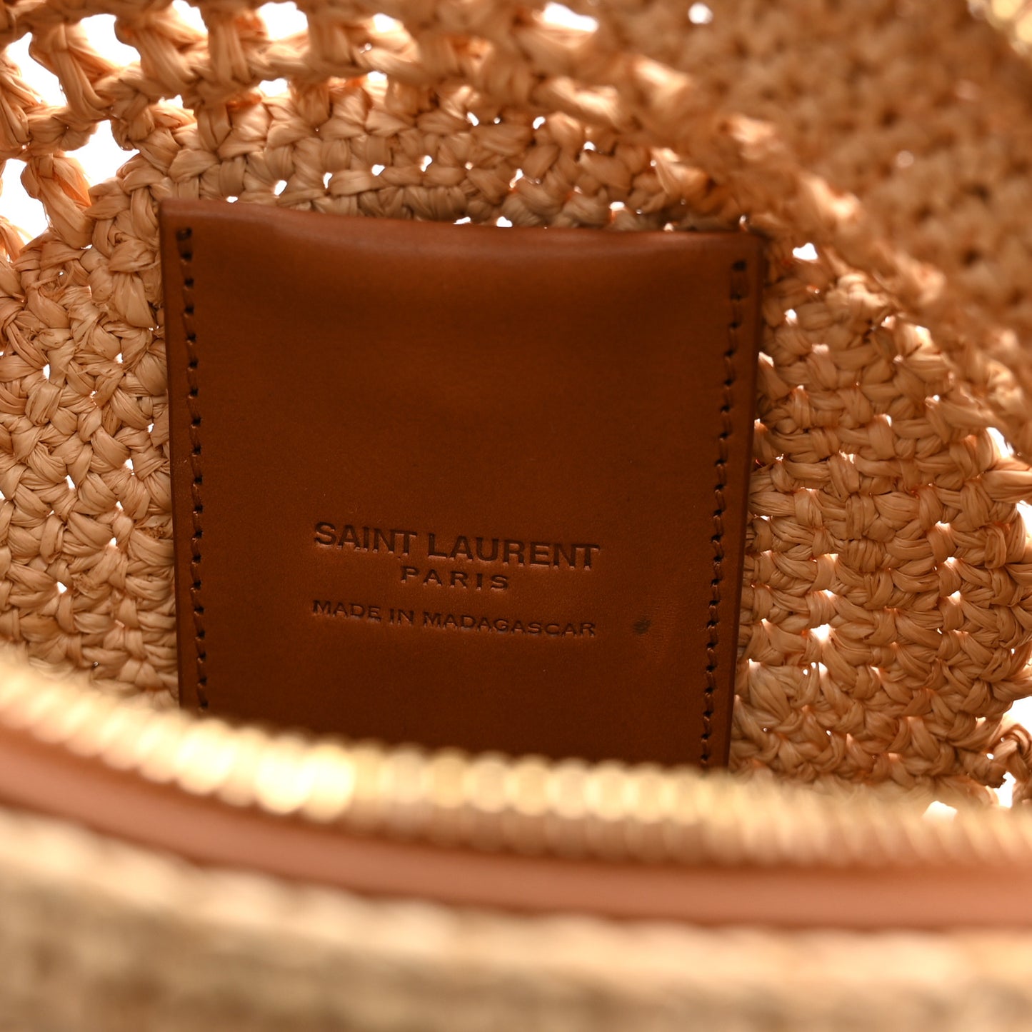 Raffia Sac Round Naturel