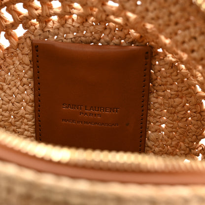 Saint Laurent Raffia Sac Round Naturel 6 of 9