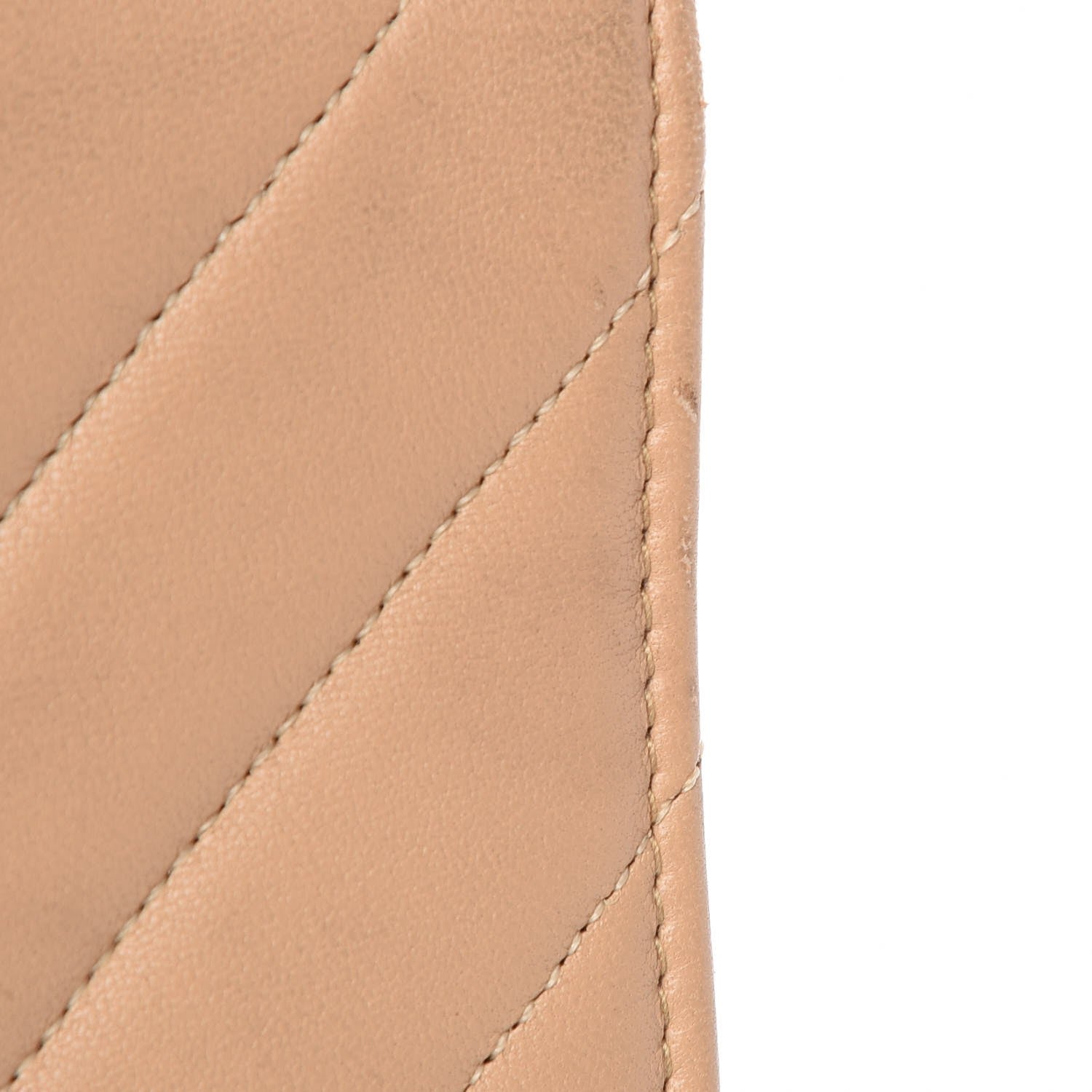 Chanel Lambskin Chevron Flap Beige 12 of 13