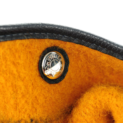 Hermes Wool Rocabar Garden Party Tote 36 MM Orange Black 7 of 7