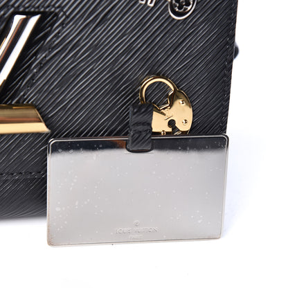 Louis Vuitton Epi Love Lock Twist Shoulder Bag MM Black 7 of 10