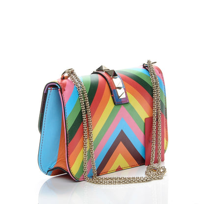 Valentino Garavani Vitello 1973 Medium Glam Lock Rockstud Flap Multicolor 3 of 7