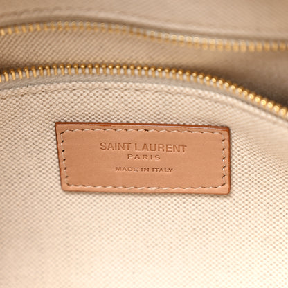 Saint Laurent Canvas Calfskin Camera Supple Bag Avorio Vintage Brown 6 of 10