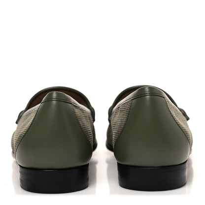 Gucci Corduroy Womens 1953 Horsebit Loafers 40 Sweet Military 6 of 10