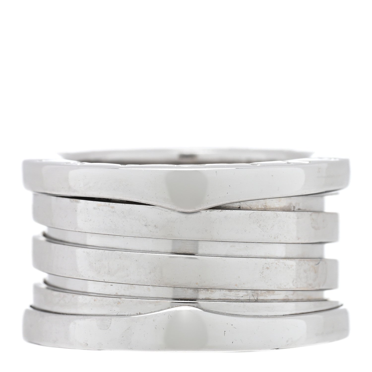 Bulgari 18K White Gold B.Zero1 Three-Band Ring 48 4.5 3 of 4