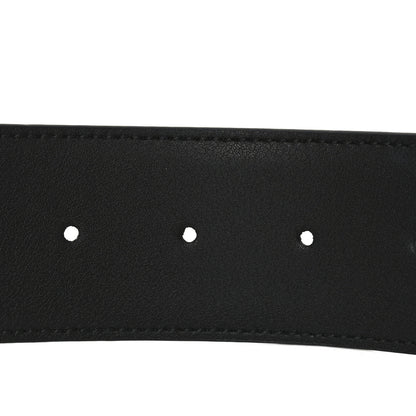 Gucci Glass Calfskin Interlocking G Belt 95 38  Black 4 of 5
