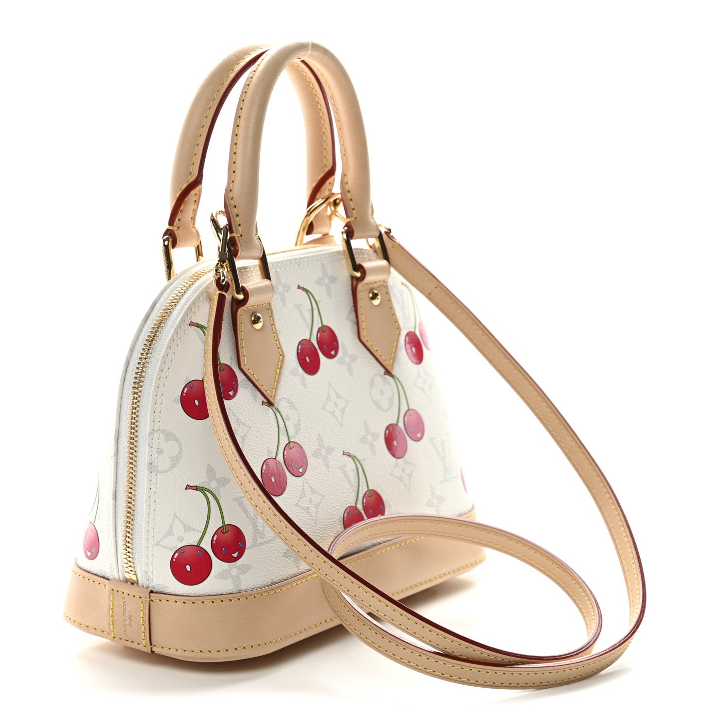 Louis Vuitton LV X TM Monogram Cerises Alma BB White 1759742