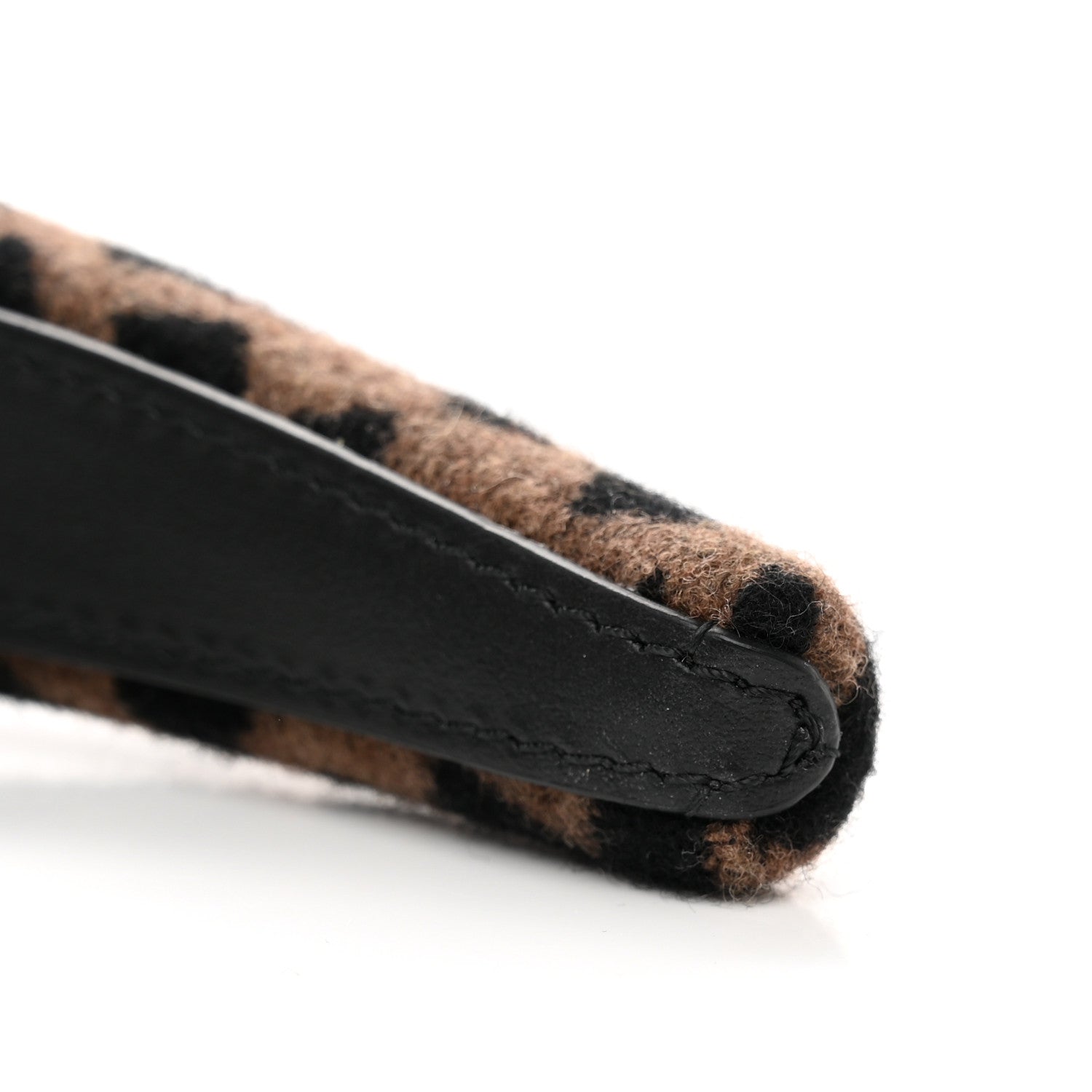 Fendi Wool Cashmere FF Logo Headband Tobacco 4 of 5