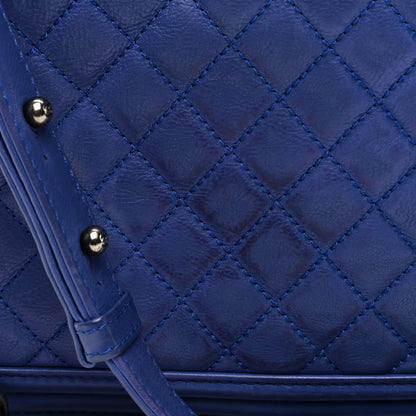 Chanel Calfskin Quilted Large Boy Flap Dark Blue 10 of 11