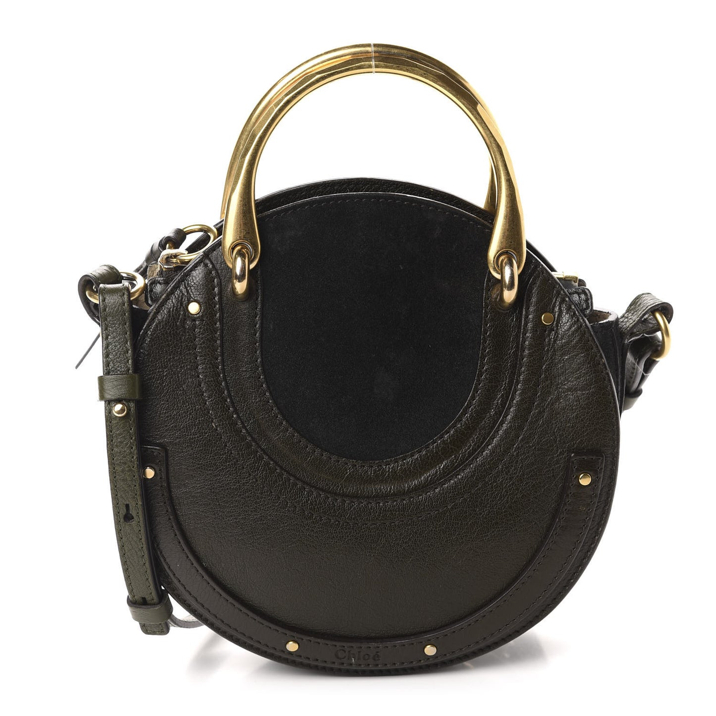 Calfskin Suede Small Pixie Bag Intense Green