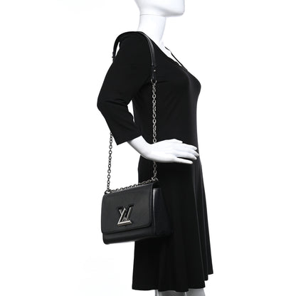 Louis Vuitton Epi Twist Shoulder Bag MM Black 2 of 9