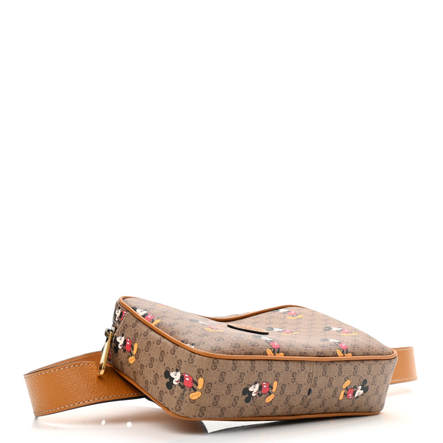 Gucci X DISNEY Mini Vintage GG Supreme Monogram Mickey Mouse Small Belt Bag 90 36 Beige Vintage Sun Oil 4 of 10