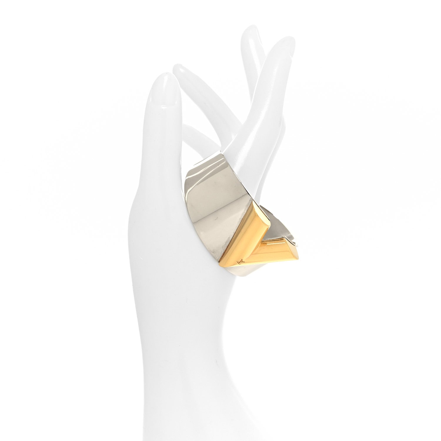 Louis Vuitton Metal Essential V Cuff Silver 2 of 4
