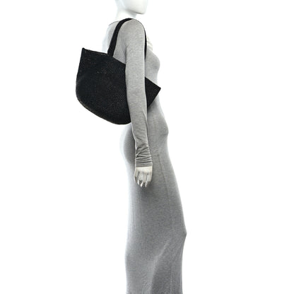 The Row Raffia Genevieve Tote Bag Black 2 of 9