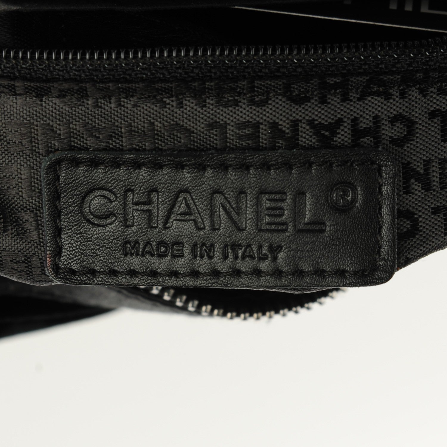 Chanel Velvet Satin Shoulder Bag Black 7 of 7