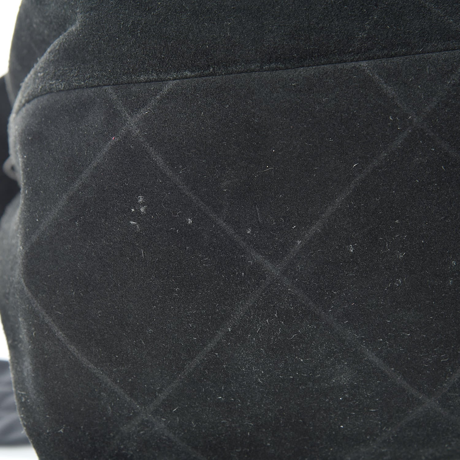 Chanel Suede Stitched Messenger Black 14 of 18