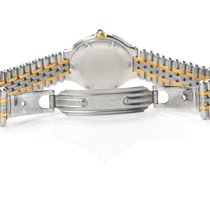 Cartier Stainless Steel 18K Yellow Gold 28mm Must De 21 Bullet Link Quartz Watch 5 of 5
