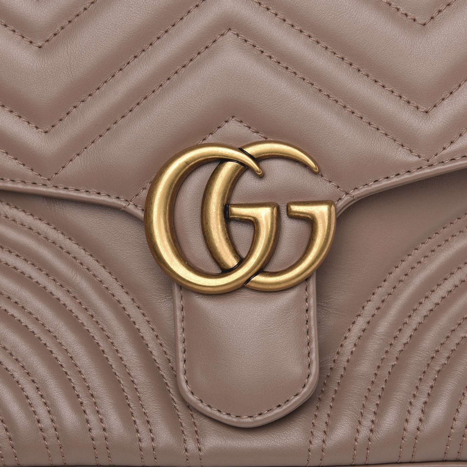 Gucci Calfskin Matelasse Small GG Marmont Top Handle Shoulder Bag Porcelain Rose 8 of 10