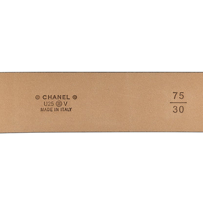 Chanel Calfskin Belt 75 30 Black 3 of 5