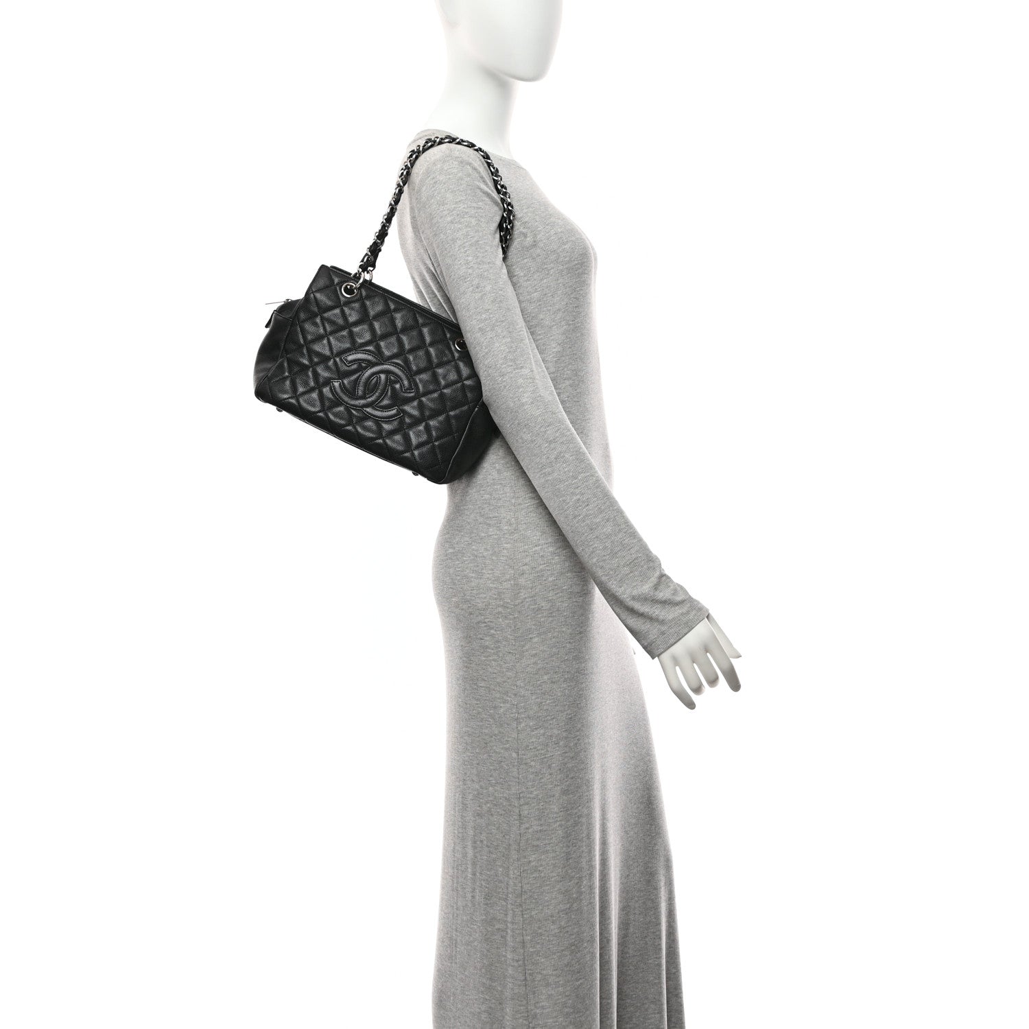 Chanel Caviar Quilted Petit Timeless Tote PTT Black 2 of 11
