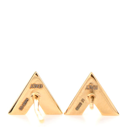 Louis Vuitton Brass Essential V Stud Earrings Gold 4 of 4