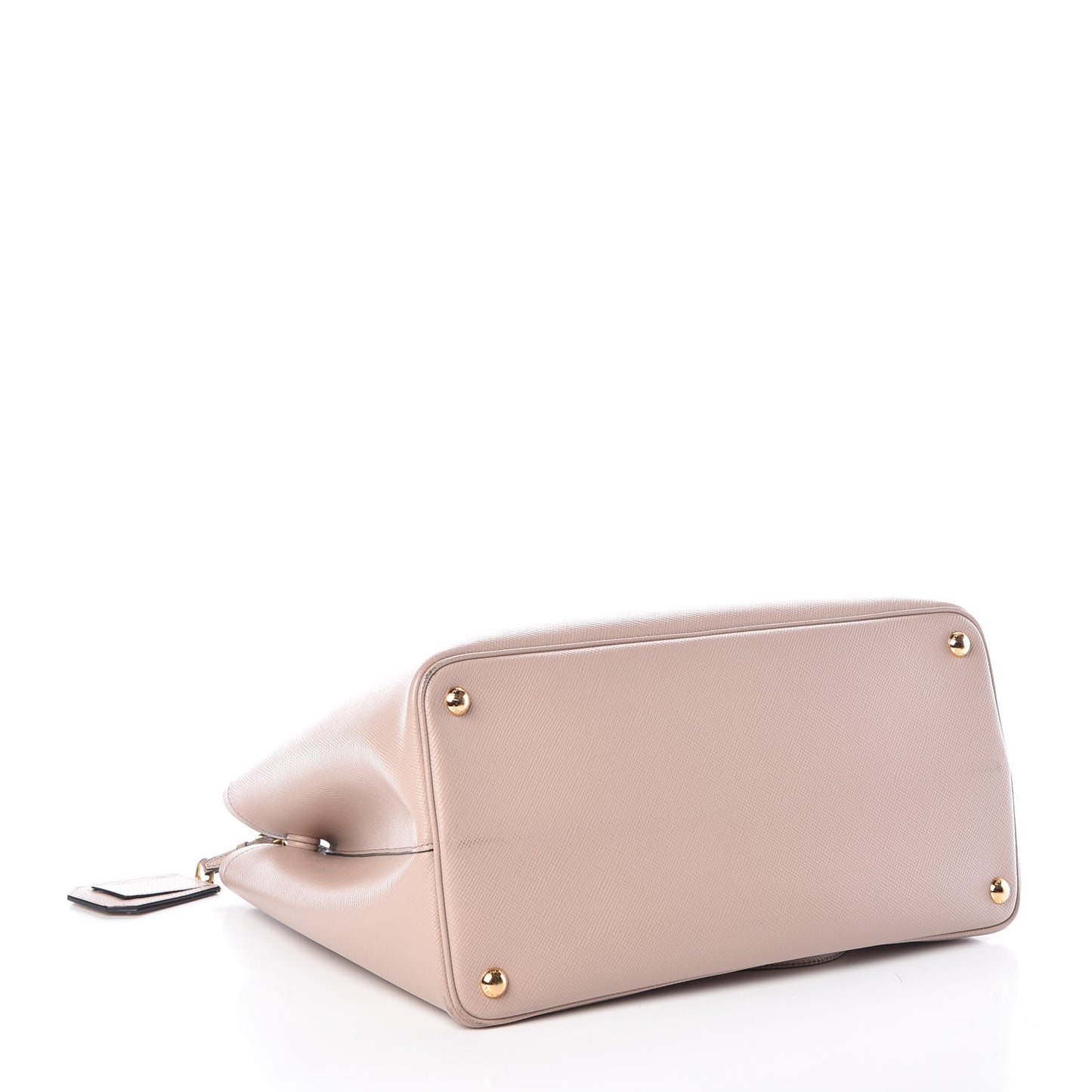 Saffiano Cuir Large Double Bag Cammeo