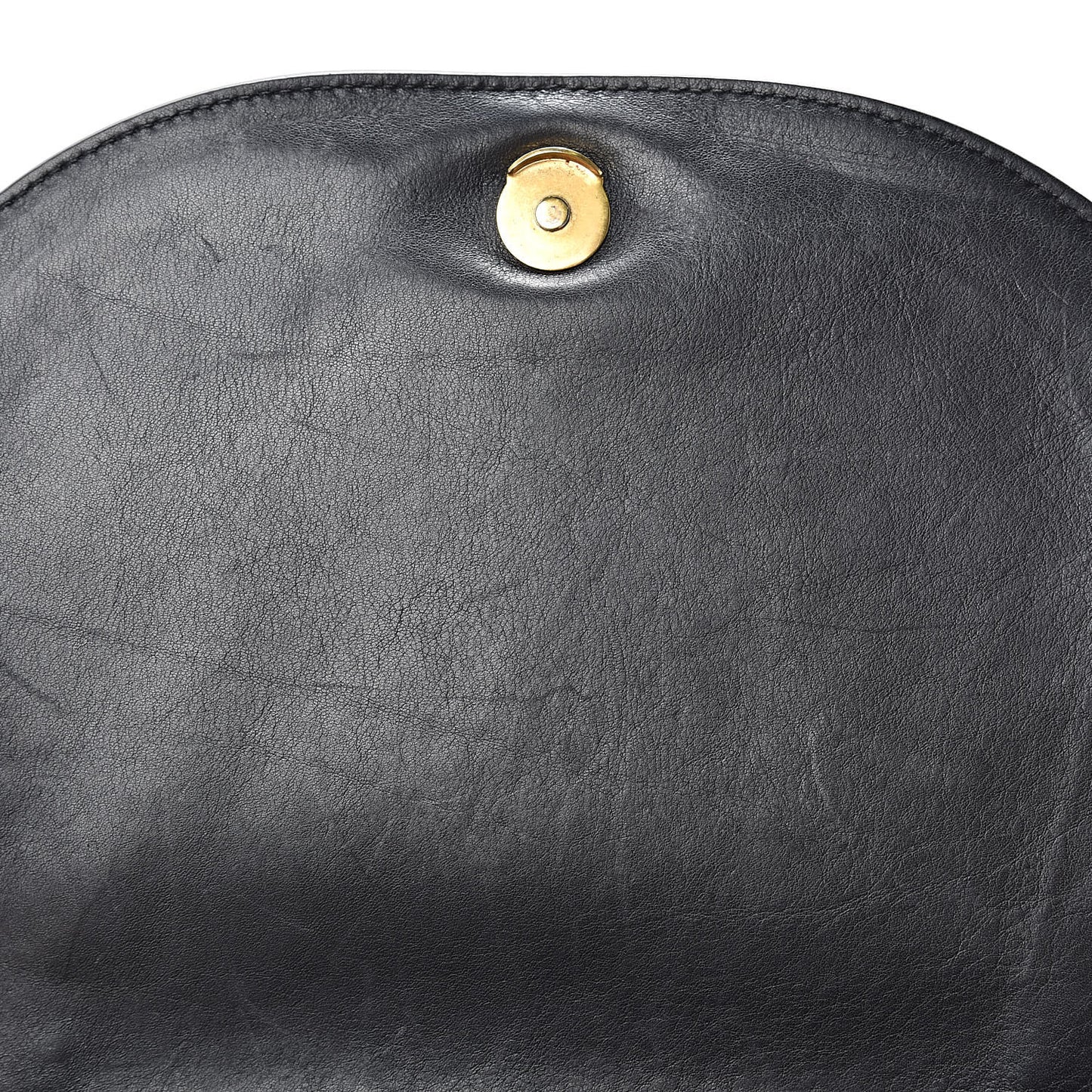 Calfskin Suede Medium Nile Bracelet Bag Black