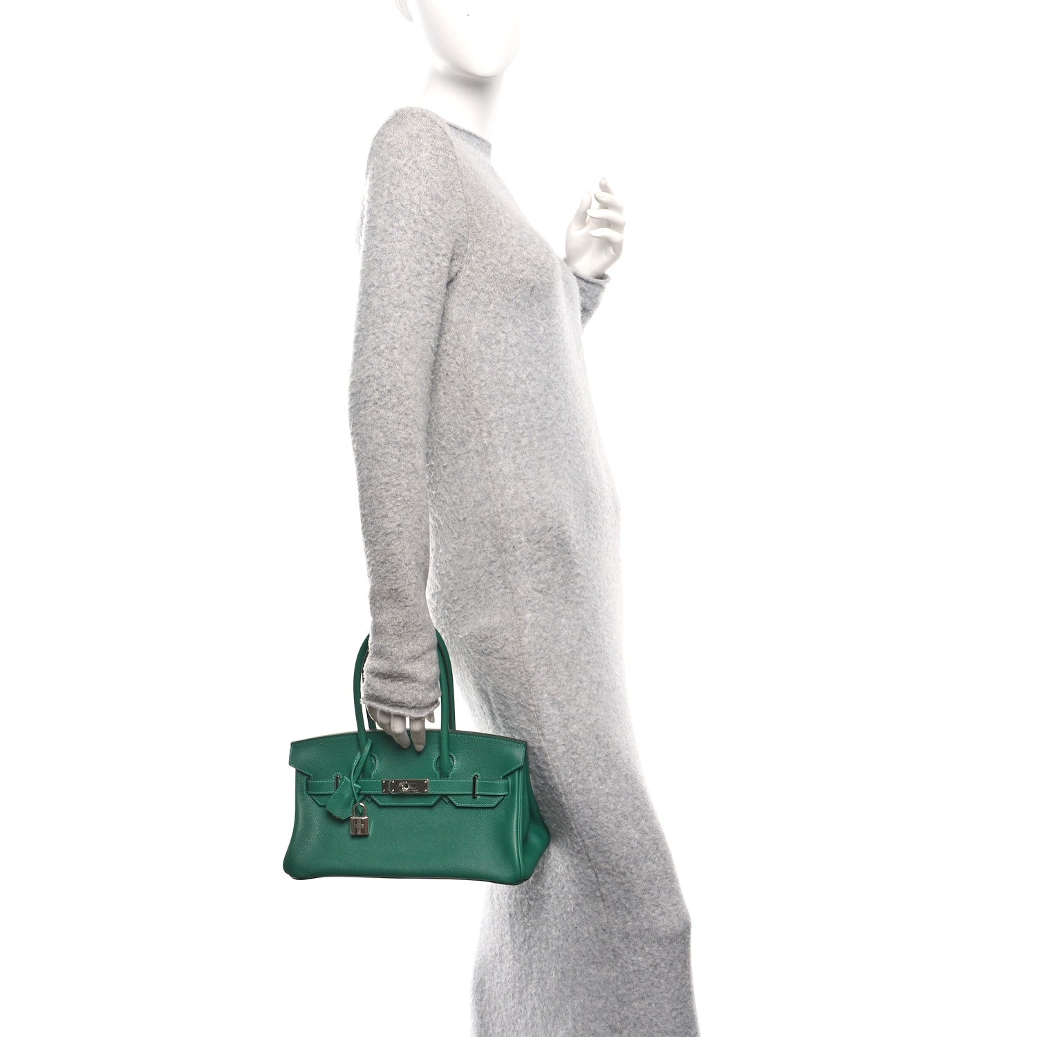 Hermes Evercolor Shoulder Birkin Light 29 Vert Moyen 2 of 11