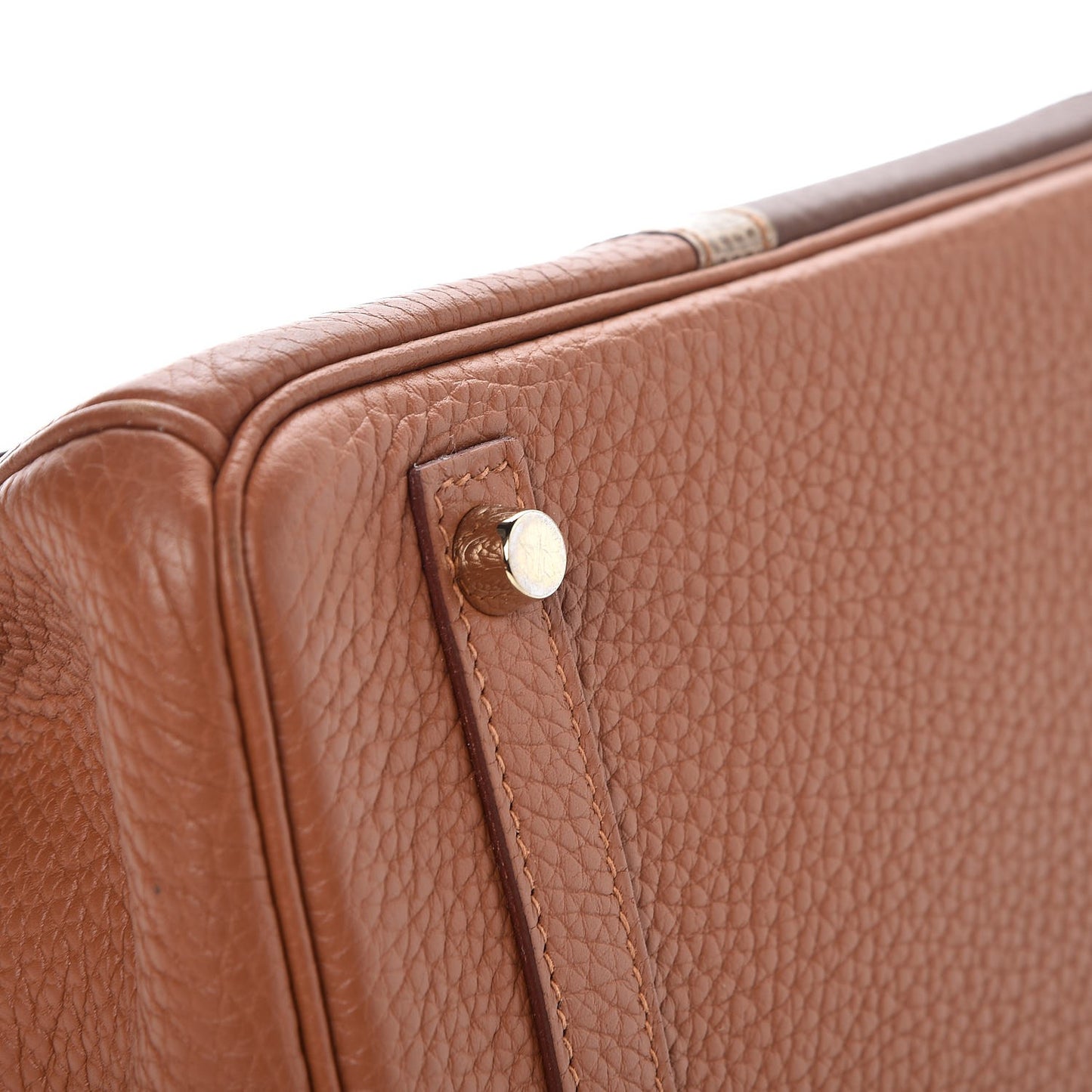 Taurillon Clemence Lizard Club Birkin 30 Gold Marron D'Inde
